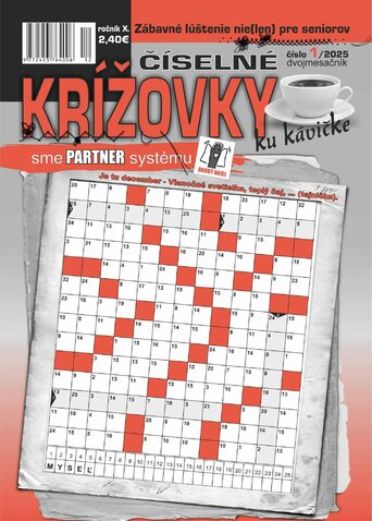 ČÍSELNÉ KRÍŽOVKY KU KÁVIČKE