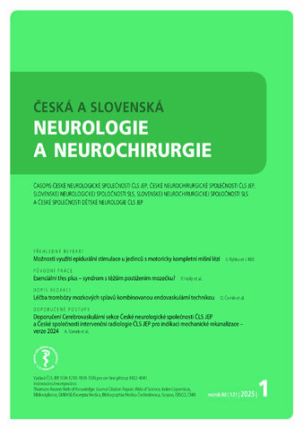 ČS Neurologie a neurochirurgie 