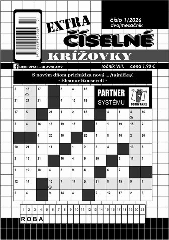 EXTRA ČÍSELNÉ KRÍŽOVKY