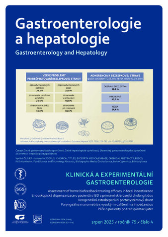 GASTROENTEROLOGIE A HEPATOLOGIE