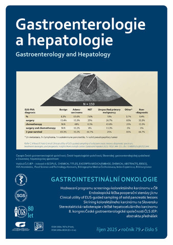GASTROENTEROLOGIE A HEPATOLOGIE