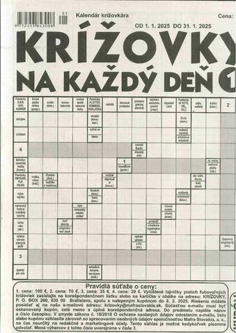 KRÍŽOVKY NA KAŽDÝ DEŇ