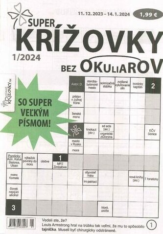 SUPER KRÍŽOVKY BEZ OKULIAROV