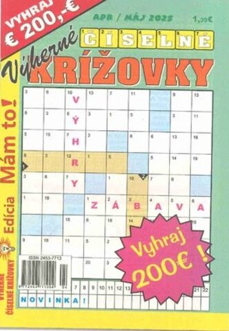 Výherné ČÍSELNÉ KRÍŽOVKY