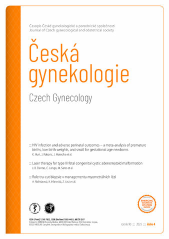 ČESKÁ GYNEKOLOGIE