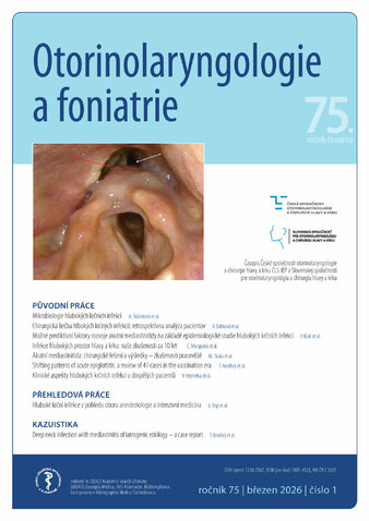 Otorinolaryngologie a foniatrie