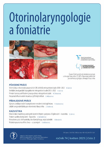 OTORINOLARYNGOLOGIE A FONIATRIE