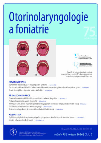Otorinolaryngologie a foniatrie