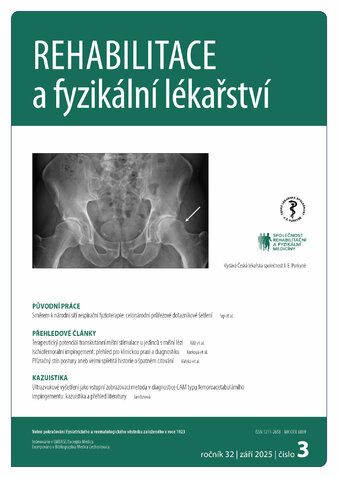 REHABILITACE A FYZIKÁLNÍ LÉKAŘSTVÍ