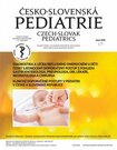 česko-slovenská pediatrie