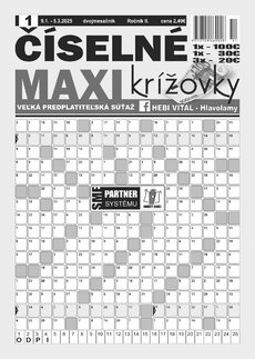 Číselné Maxi krížovky