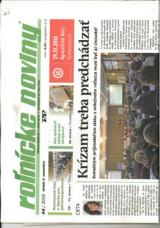 ROĽNÍCKE NOVINY