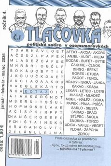 TLAČOVKA politická satira v osemsmerovkách
