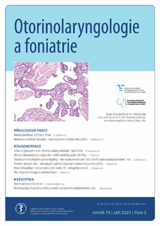 OTORINOLARYNGOLOGIE A FONIATRIE