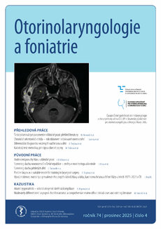 OTORINOLARYNGOLOGIE A FONIATRIE