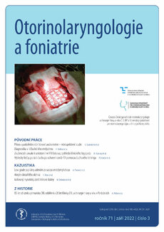 Otorinolaryngologie a foniatrie