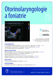 Otorinolaryngologie a foniatrie