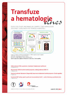 Transfuze a hematologie dnes